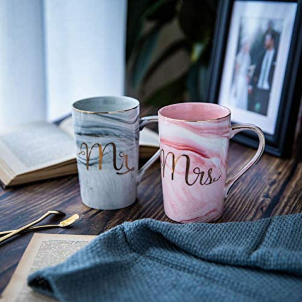 Brand new theky Mr & Mrs ceramic mugs(101)